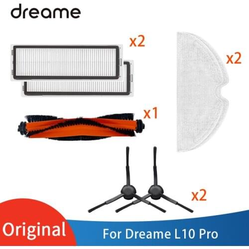 Original Dreame sweeping robot accessories suitable for Dreame L10 Pro HEPA filter main brush mop side brush spare parts