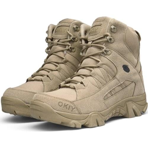 Army Desert Jungle Boots Men outdoor waterproof hiking boots Special mens Combat Tactical boots motorcycle riding walking boots