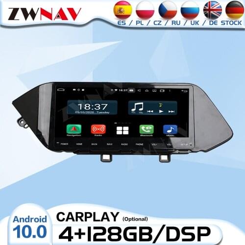128G Carplay 2 Din Android Screen Radio Receiver For Hyundai Sonata 2020 Car Audio Stereo Video Player GPS Multimedia Head Unit