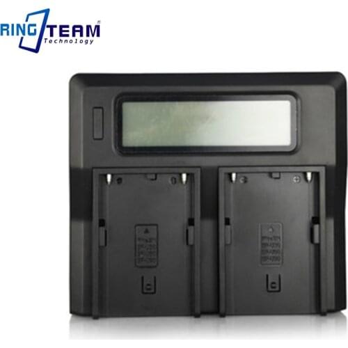 Free Shipping Dual Digital Battery Charger BC-U2 Dual-Channel for Sony BP-U30 BP-U60 & BP-U90 XDCAM EX Camcorder Batteries