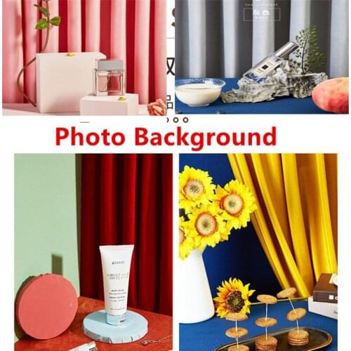 Photography Stduio Decorative Pure Hue Curtain Backdrop for Food Photo Background