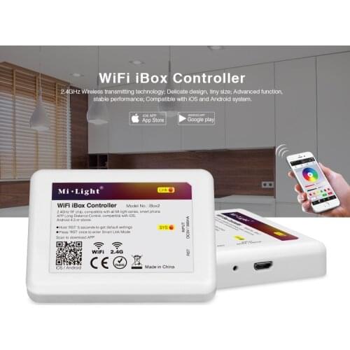 For Dual White LED Strip Light Mi Light 2.4G RF wifi Wireless 4Zone Color Temperature Adjustable CCT Dimmable Controller Dimmer