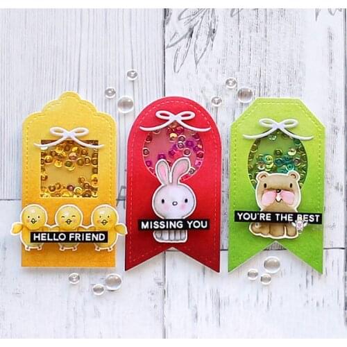 Label tag decoration Metal Cutting Dies Stencils DIY Scrapbooking Paper/photo Cards Embossing Dies