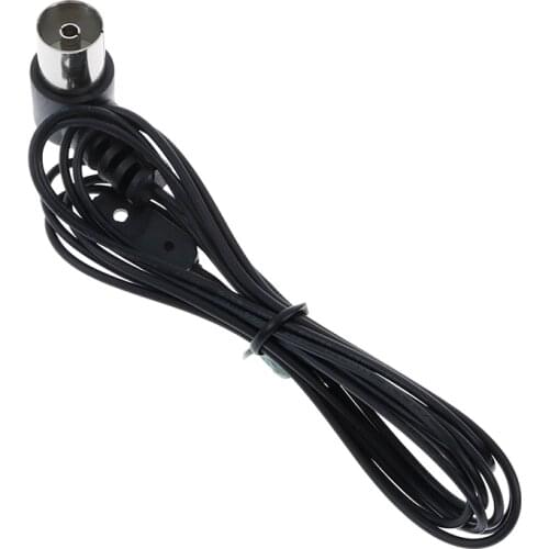 FM Antenna Female For Sound Natural Sound Stereo Receiver For FM Radio/ Hi-Fi/ DAB/ TV Indoor Use Black