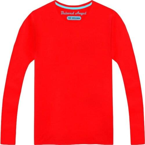 Beloved Angel Girls TShirt Kids Clothes Boys T-Shirts Toddler Long Sleeve T Shirts For Girls Baby Tops Tees Size 3-15 Years