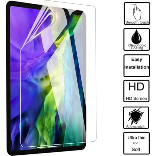 For Apple iPad Air Mini 1 2 3 4 5 Screen Protector for iPad Pro 11 2021 9.7 2017 2018 10.5 10.2 7th 8th Hydrogel film Soft film