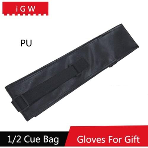 IGW PU/Canvas Two Type Pool Cues Bag 79cm Length Billiards Accessories For 1/2 Split Rod China
