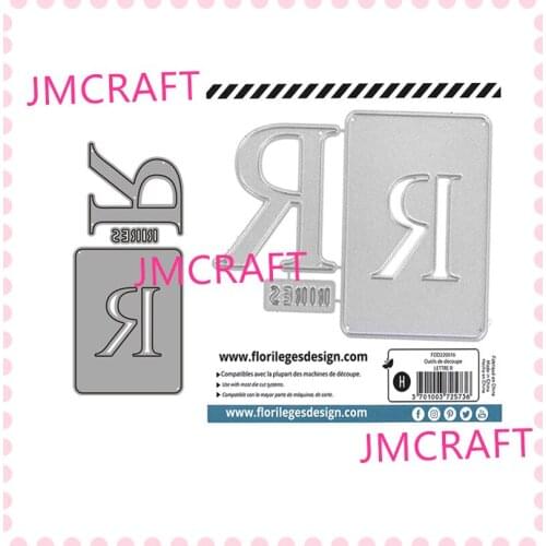 JMCRAFT 2021 Cards With English Letter R # 16 Metal Cutting Dies DIY Scrapbook Handmade Paper Craft Metal Steel Template Dies