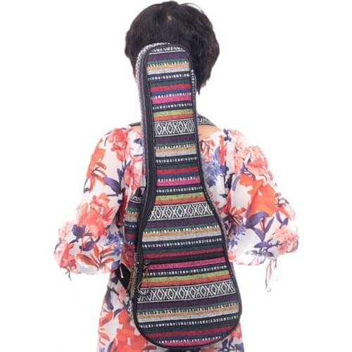 Pocket Ukulele Case Pearl Cotton Portable Waterproof Ukulele Bag Cover Cute Ukulele Backpack Accessory Storage Pocket