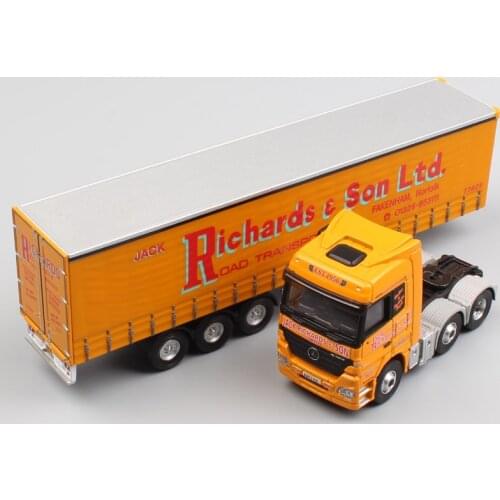 1:76 Scale brand corgi Actros container Heavy duty cargo Truck trailer Richards & Son Ltd haulage metal diecast model Car Toys