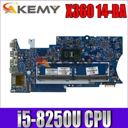 AKEMY For HP X360 14-BA Laptop Motherboard i5-8250U CPU DDR4 862397-855 17817-2 448.0BZ10.0021 100% Tested