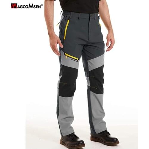 MAGCOMSEN Mens Cargo Pants Joggers Men Clothing Casual Work Pants Tactical Military Trousers with Many Zip Pockets Hiking Pants