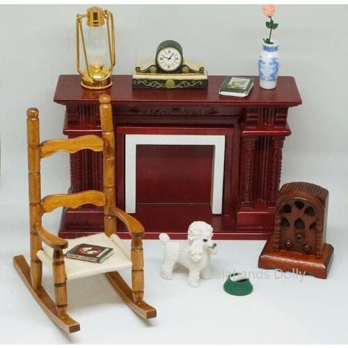 1:12 Dollhouse Stylish Imitation Miniature Stove Set for Dollhouse Living Room, Study, Furniture Decoration Accessories