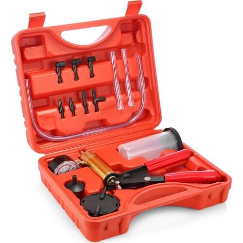 Professional Car Tool Set Herramientas Tool Kits Auto Hand Held Vacuum Pistol Pump Brake Bleeder Adaptor Fluid Reservoir Tester