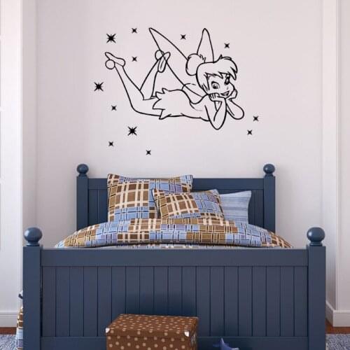 KUCADA little Elf wall sticker for kids room decal home decoration living room decor wallpaper diy pvc nursery WP1661