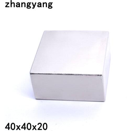 ZHANGYANG 1pcs/lot N52 Neodymium Magnet 40*40*20mm Small Disc Round Super Strong Magnets 40X40X20mm Magnets