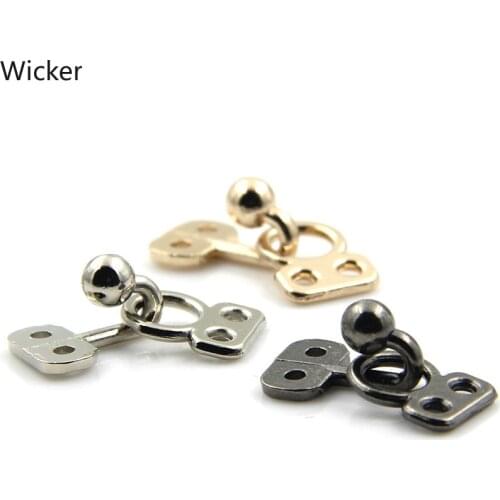 18/25 Mm Metal Clasp Hook Buckle for Bag Overcoat Belt Cardigan Plating Haredware Buckles for Women 5 Pcs Sewing Button Supply