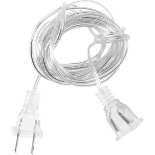 EU US Plug Male To Female Power Supply Extension Cable For PC Wall Charger LED