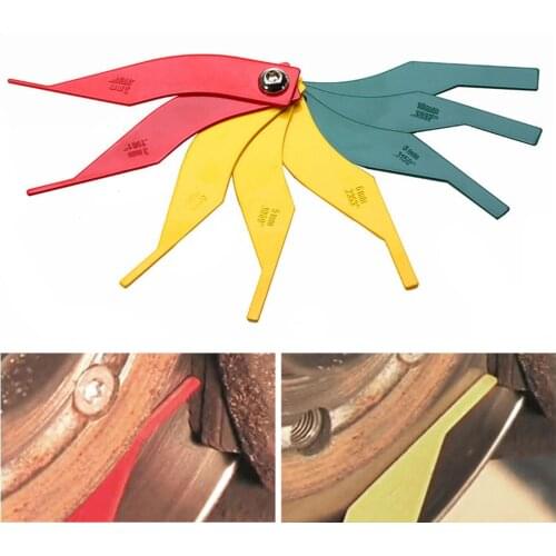 Universal Automotive Brake Pad Thickness Gauge Brake Pad Measure Ruler Test Tool Brake Diagnostic Tool Tester Car Accessories
