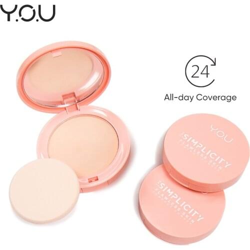 YOU The Simplicity Flawless Face Powder Palette Matte Setting Powder Long Lasting Oil Control Loose Powder Makeup Cosmetics