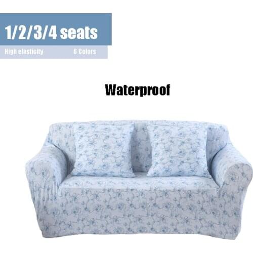 Winter Sofa Cover for Living Room Floral L-shape Sofa Towel Elastic Printed Slipcovers Sectional Couch Cover 1/2/3/4 Seat