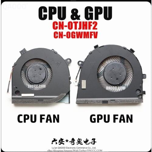 Laptop CPU COOLING FAN For DELL Ins G3-3579 CPU & GPU Cooling Fan CN-0TJHF2 CN-0GWMFV FCN DFS481105F20T FKB6