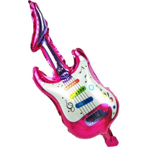 10pcs/lot Mini Guitar Helium Foil Balloon Birthday Party Decoration Kids Wedding Party Suppliers Inflatable Children Toys