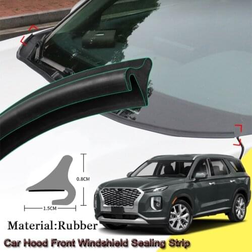 Car Rubber Seal Strip Windshied Spoiler Filler Protect Edge Weatherstrip Strips Auto Accessories For Hyundai Palisade 2019-2021