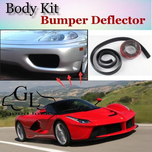 Bumper Lip Deflector Lips For Ferrari LaFerrari Front Spoiler Skirt For TopGear Friends Tuning Car View Body Kit Strip