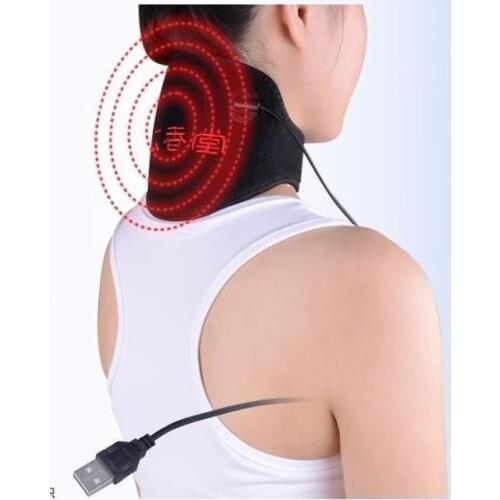 A neck brace electrical heating electrothermal USB moxibustion joint pain therapy of cervical vertebra of neck massager