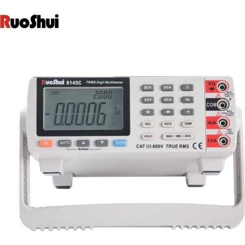 Digital Multimeter Professional 22000 Counts for AC/DC Hz Benchtop Multimeter Large Clear Screen Desktop Volt Amp Ohm Multimetro