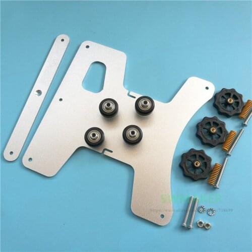 Creality Ender-3 3D Printer Parts Hotbed Y Carriage Plate + Pulleys + Leveling Nut Spring Screw kit For ender-3s Heated Bed