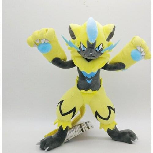 Pokemon Anime Games Series New 30CM Zeraora Plush Toy Stuffed Toys A Birthday Present for Children