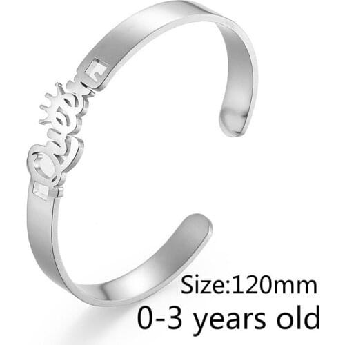 Personalized Name Baby Girl Bangles Custom Name Anti-anaphylaxis Nameplate Bracelets DIY Accessories Fashion Jewelry