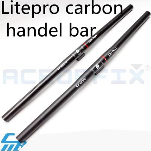 Carbon Handlebar 25.4mm 540mm/580mm 108g Straight Ultralight Handle Bar For Brompton Folding Bike