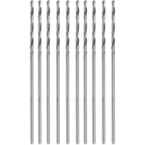 Multifunction 10 Pcs Tiny Micro HSS 0.5mm Straight Shank Twist Drilling Bit 896B
