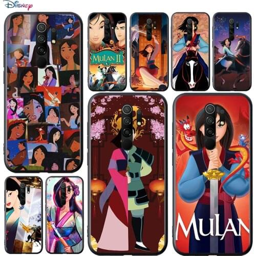 Disney Cartoon Animation Mulan For Xiaomi Redmi 9A 9C 9 Prime GO 8A 7A 6A 5A 4X S2 Pro Plus Soft TPU Silicone Black Phone Case