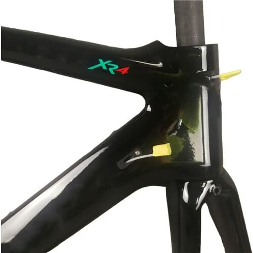 2021 New Color Glossy Carbon Road Frames XR4 Frame Carbon Bicycle Frameset With Fork+Seatpost+Headset+Clamp Black Concept C64