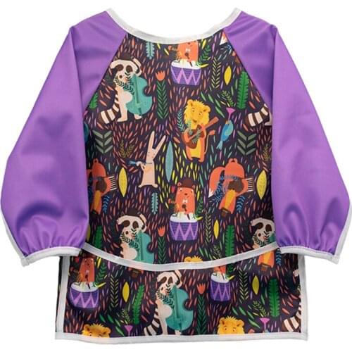 New Baby bibs Long Sleeved Baby Pinafore Waterproof Washable Baby Bib Toddler Antifouling Bib Smock Baby Stuff Bibs For Children