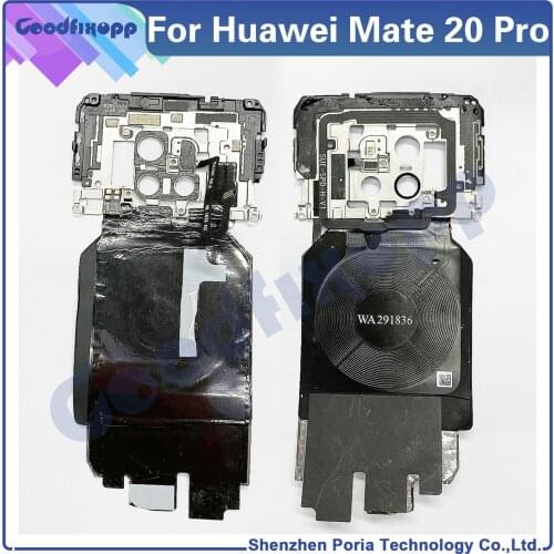 Original For Huawei Mate 20pro / 20 Pro LYA-L09 L29 L0C NFC Wireless Charger Back Frame Shell Motherboard Mainboard Cover Repair