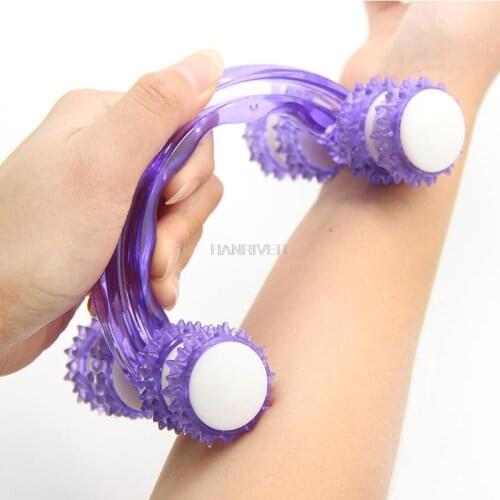 Plastic bending helve eight rounds of manual roller massager body available manual massage roller