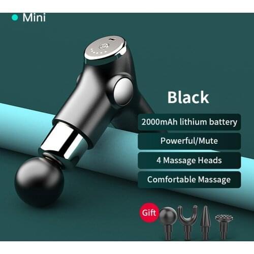 Portable Mini Massage Gun Professional Fitness Shaping Fascia Gun LED Digital Display Deep Muscle Tissue Pain Relief Massager