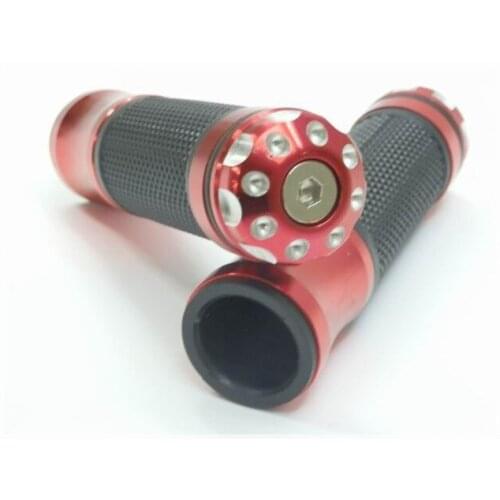 7/8" Red Diamond Handlebar Hand GRIPS Bar Ends For Yamaha Honda Suzuki Kawasaki