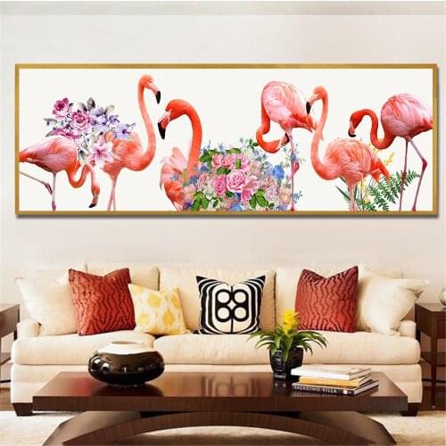 Nordic Minimalist Flamingo Bedside Decoration Painting Material Abstract Graffiti Painting Bedroom Living Room Poster Picture