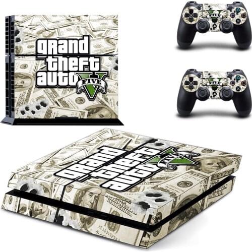 Grand Theft Auto GTA 5 PS4 Sticker Play station 4 Skin PS 4 Sticker Decal Cover For PlayStation 4 PS4 Console & Controller Skins