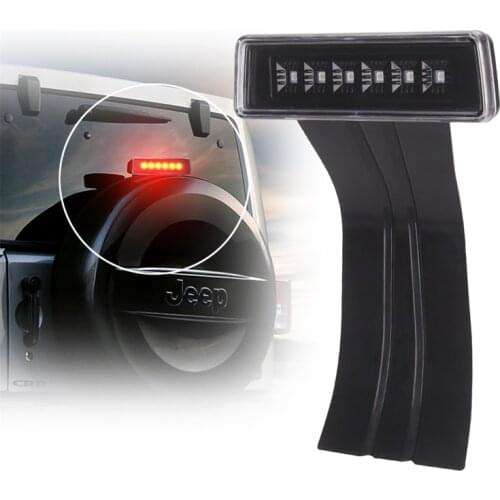 3rd Rear Brake Parking Light 12V High Mount Stop Lamp LED Third Rear Tail Light Auto Accessories For Jeep Wrangler 2007~2015
