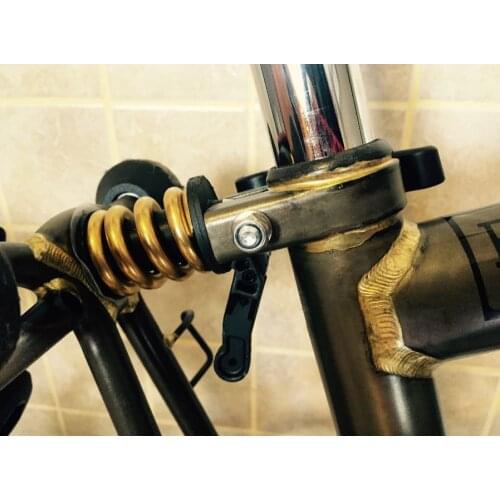 Titanium/Ti Rear Coil Spring/Suspension Shock/Shox+Damper for Brompton Bike