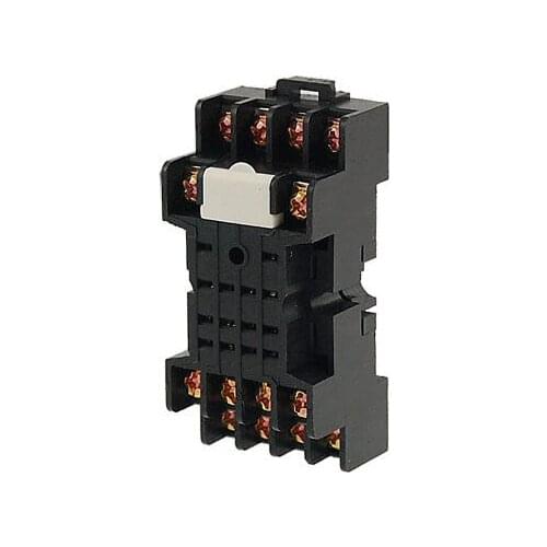 14 Pin Relay Socket DIN Rail Mount PYF14A for MY4NJ MY2 MY4 H3Y-4 Relay
