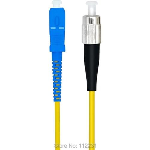 25Meters SC/PC-FC/PC,3.0mm,Singlemode 9/125,Simplex,Optical Fiber Patch Cord Cable,SC to FC