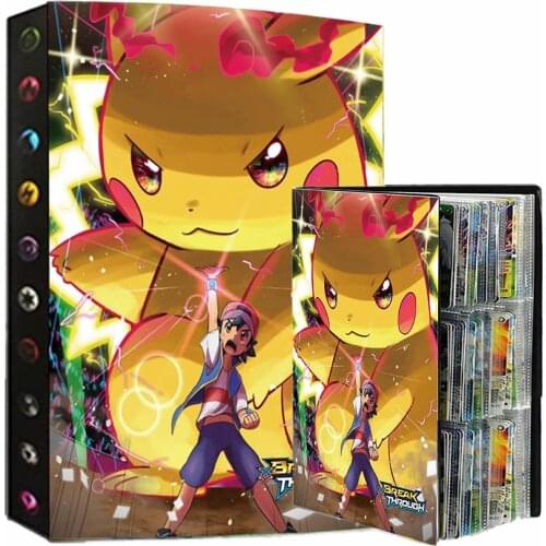 Anime 9 Pocket 432pcs Pokemon Album Book VMAX GX Game Map Cards Collection Holder Binder Folder Top Loaded List Toy Gift For Kid